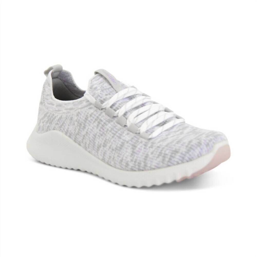 NEW AETREX women's carly arch support sneakers in lavender multi